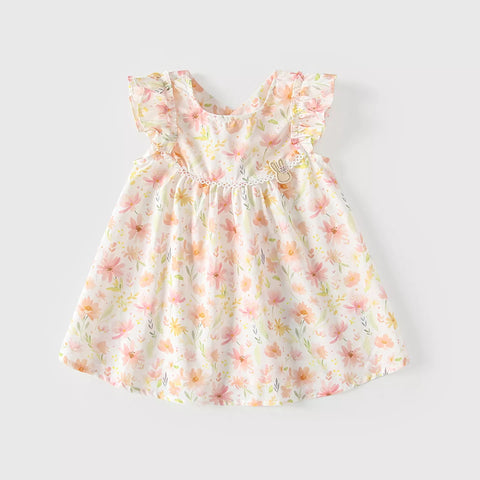 Girls Colorful Flower Dress