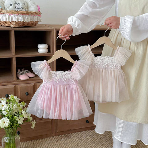 Baby Girl Tulle Bodysuit Dress
