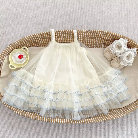 Girls Pouffy Tutu Ruffle Dress