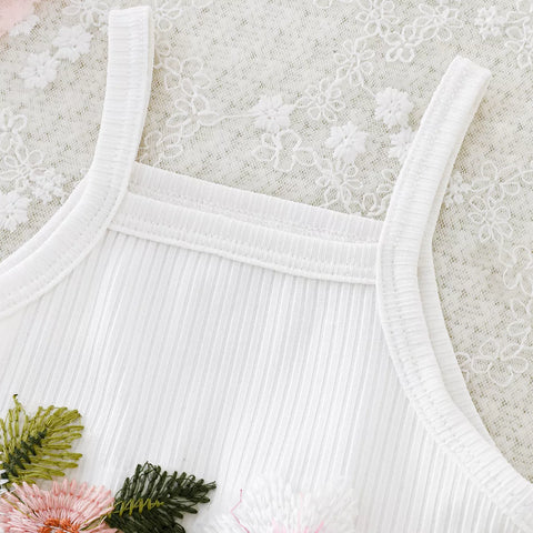 2 Pc Baby Girl Flower Patch Bodysuit & Cardigan set