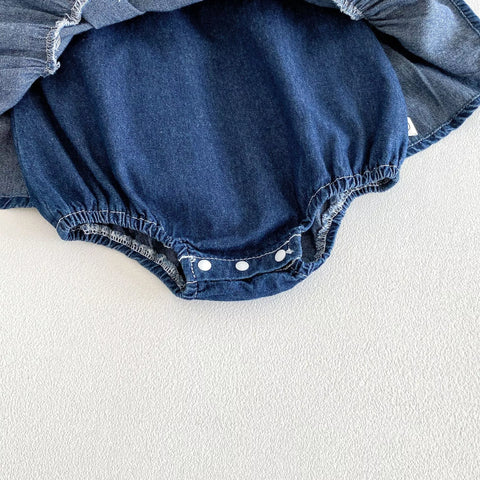 Baby Girl Denim Bow Dress