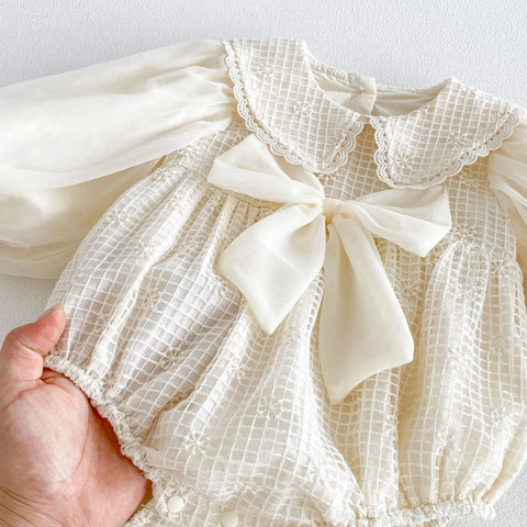 Baby Girl Autumn Big Bow Bodysuit