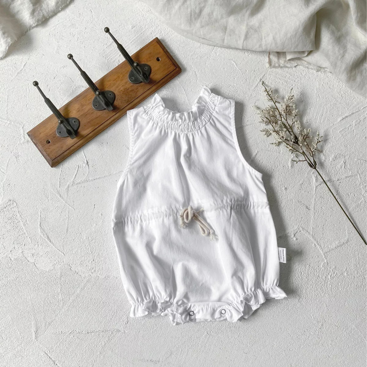 Baby Girl Ruffle Funnel Neck Bodysuit