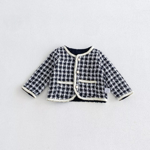 2 Pc Baby Girl Tweed Jacket and Dress Set