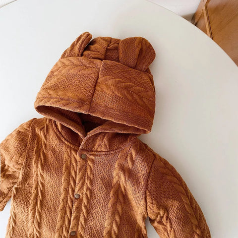 Baby Cable Bear Romper