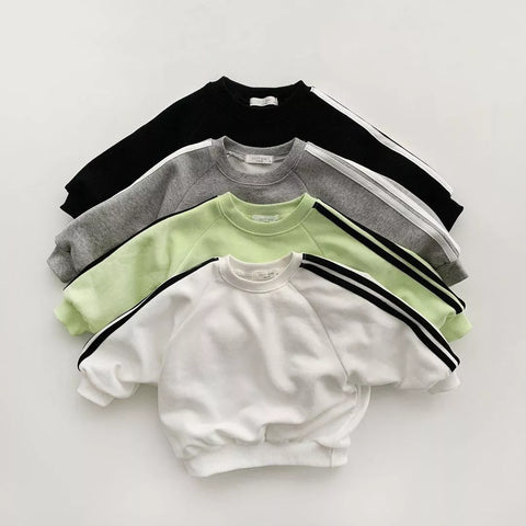 2 Pc Boy Stripe Pullover Sweatsuit
