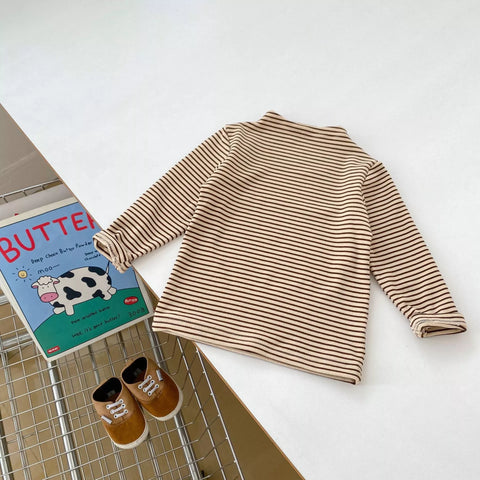2 Pc Baby Stripe Shirt w/ Denim Overall