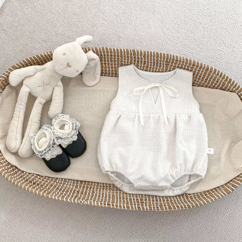 2 Pc Baby Girl Tweed Bodysuit w/ Collar Shirt