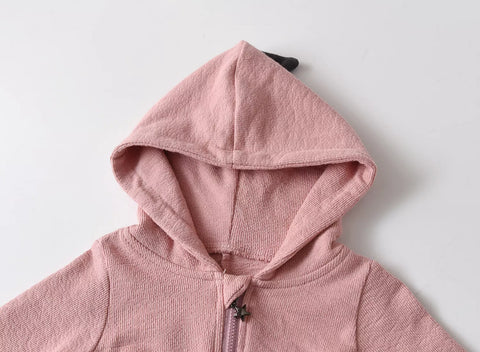 Baby Hooded Dinosaur Zip up Romper