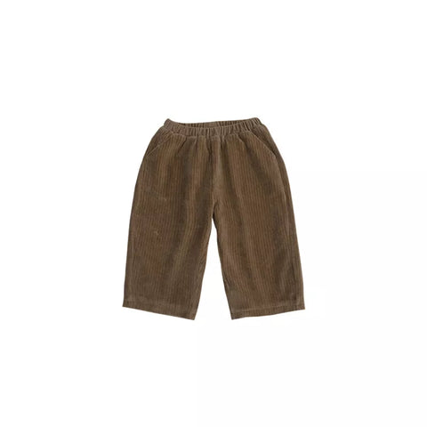 2 Pc Baby Boy Waffle Shirt w/ Corduroy Pants