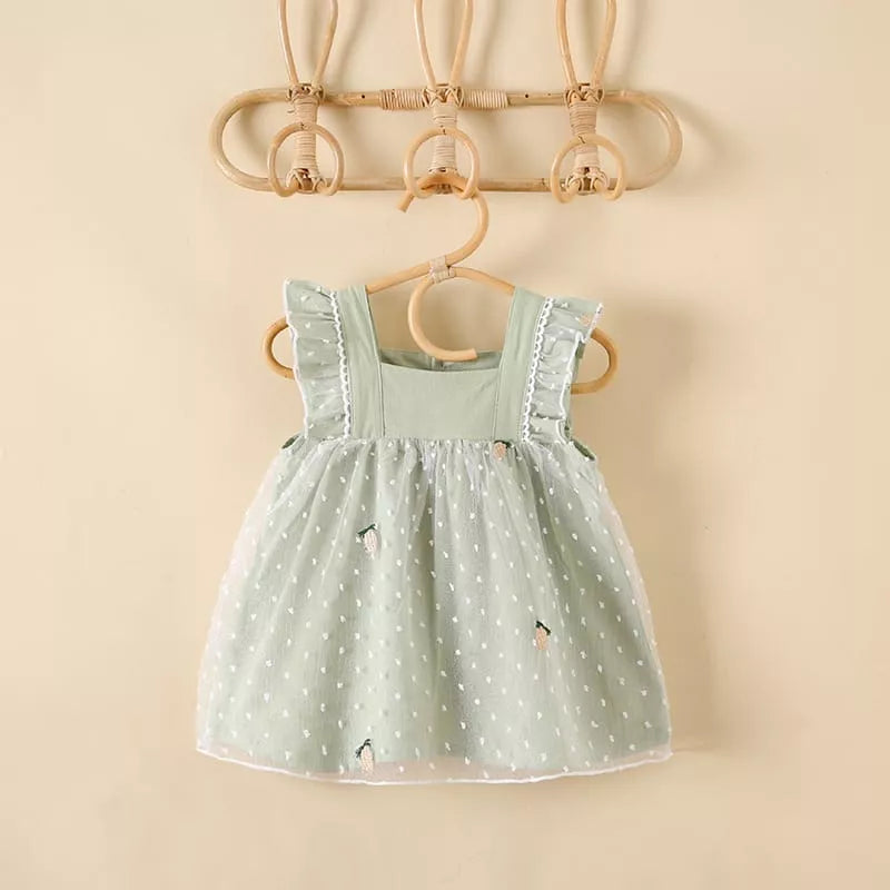 Baby Girl Empire Waist Polka Dot Dress