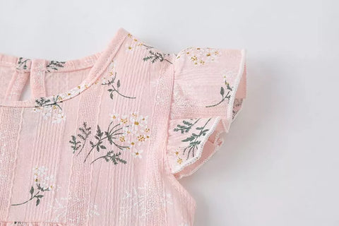 2 pc Baby Girl Ditsy Floral Bodysuit & Headband