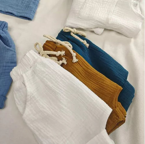 2 Pc Baby Boys Summer Cotton Tee & Short Set