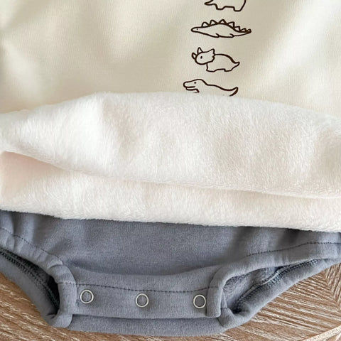 Baby Boy Dinosaur Print Pullover Bodysuit
