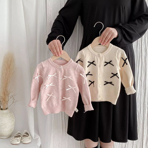 Baby Girl Bow Cardigan Sweater