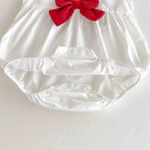 Baby Girl Strawberry Sailor Style Bodysuit