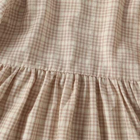 Baby Girl Plaid Peplum Shirt & Shorts Set