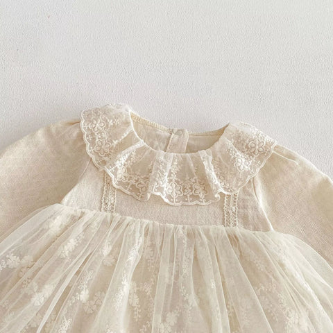 Baby Girl Floral Sheer Tulle Dress