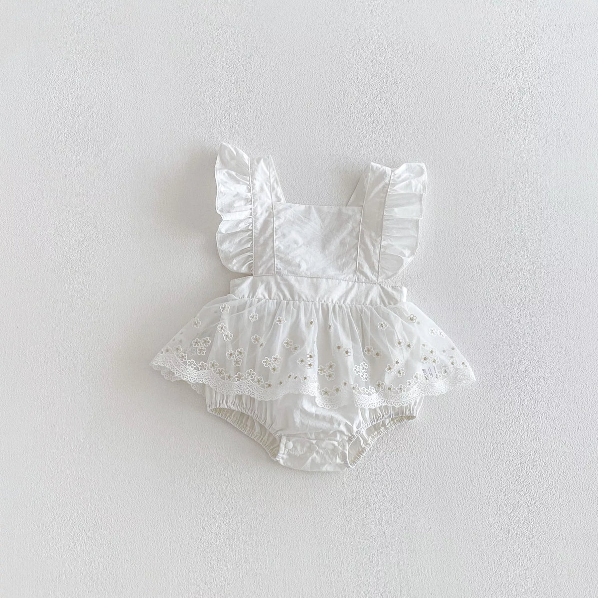 Baby Girl Mini Daisy Sheer Skirt Ruffle Bodysuit