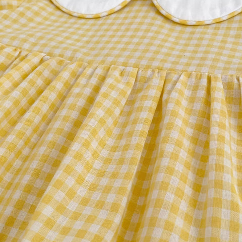 Baby Girl Gingham Duck Bodysuit Dress