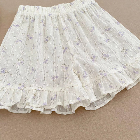 2 Pc Girls Romantic Boho Floral Print Set
