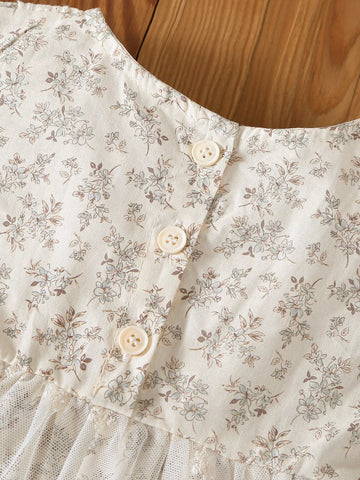 2 Baby Girl Autumn Flower Bodysuit w/ Bonnet Hat