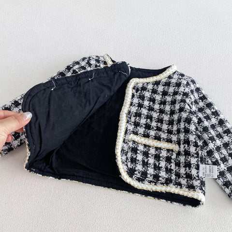 2 Pc Baby Girl Tweed Jacket and Dress Set