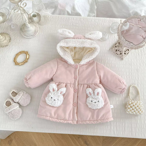 Girl Fleece Lined Bunny Coat