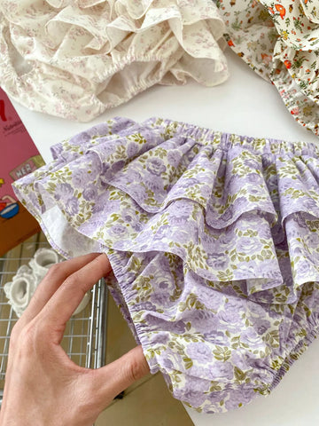 Baby Girl Summer Tiered Skirt Bloomer