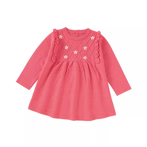 Baby Girls Daisy Knit Sweater Dress