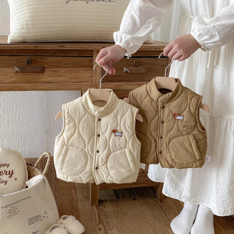 Baby Boy Padded Bomber Vest