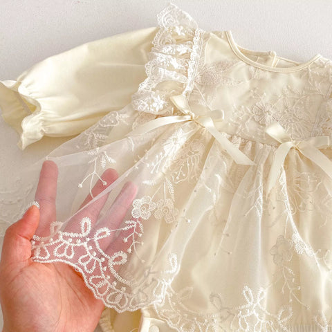 Baby Girl Romantic Tulle Ruffle Detail Dress