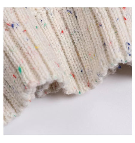 Unisex Baby Speckled Knit Crewneck Sweater
