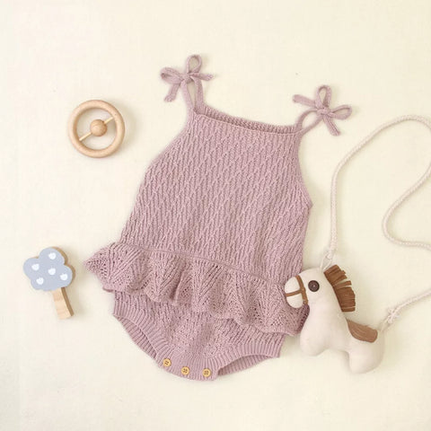 Baby Girl Knit Ruffle Skirt Bodysuit