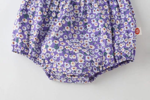 Baby Girl Daisy Print Bodysuit w/Headband