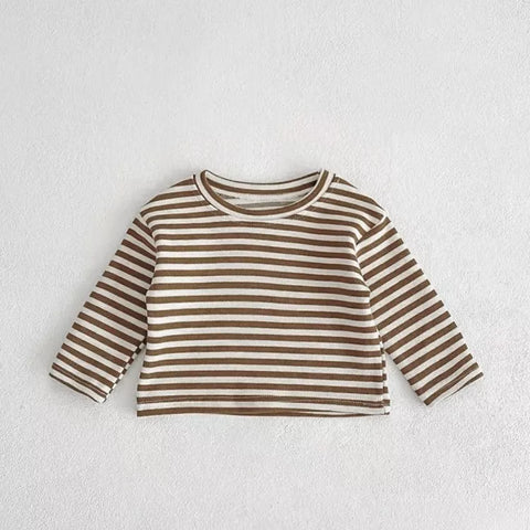2 Pc Baby Boy Stripe Shirt Corduroy Bodysuit Set