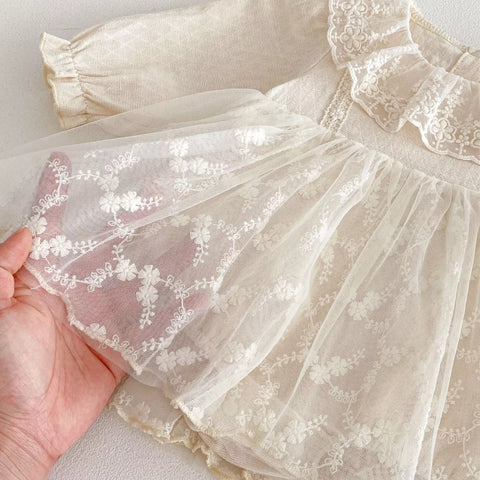 Baby Girl Floral Sheer Tulle Dress
