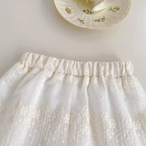 2 pc Girls Boho Bubble Shorts Set