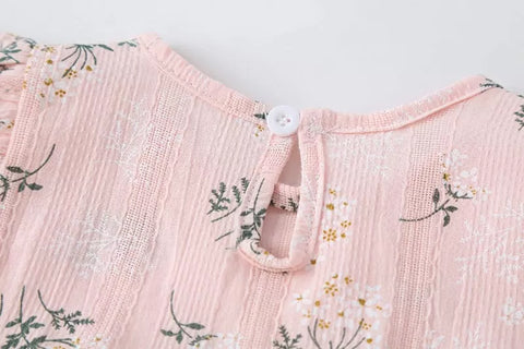 2 pc Baby Girl Ditsy Floral Bodysuit & Headband