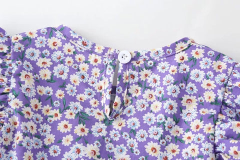 Baby Girl Daisy Print Bodysuit w/Headband
