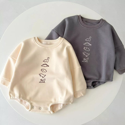 Baby Boy Dinosaur Print Pullover Bodysuit
