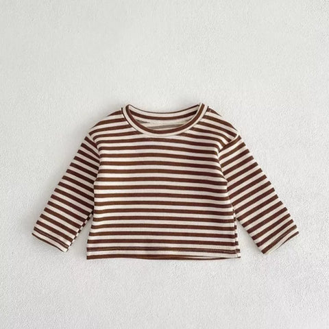 2 Pc Baby Boy Stripe Shirt Corduroy Bodysuit Set
