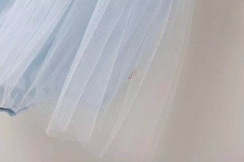 2 Pc Baby Girl Summer Sheer Skirt Bodysuit