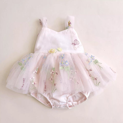 Baby Girl Wild Flower Mesh Dress