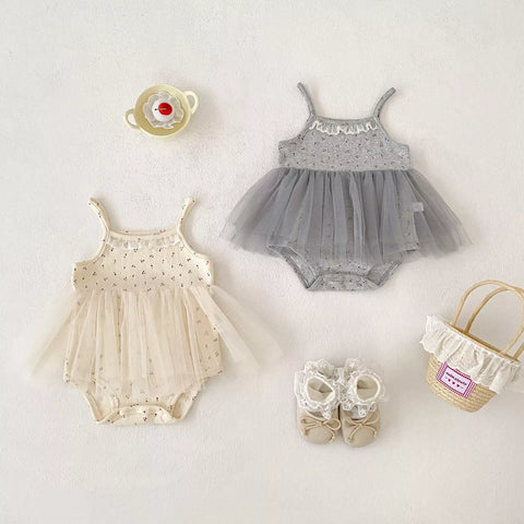 Baby Girl Cami Mesh Skirt Bodysuit