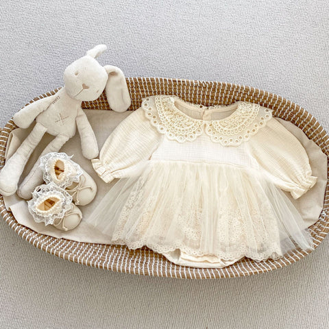 Baby Girl Lace Collar Romantic Dress