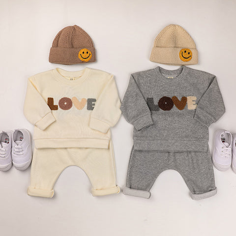 Baby Love Letter Sweat Suit