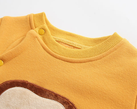 Baby Cute Food Button Romper