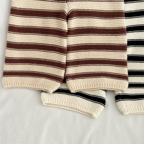 Girl Stripe Knit Sweater with Pants