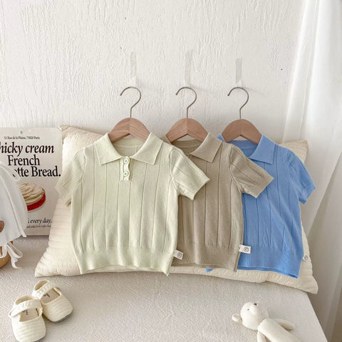 Baby Boy Knit Polo Shirt